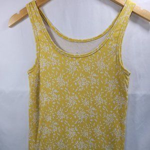 a new day/Target Yellow & Cream Women's Large Tank Top